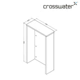 Crosswater WC Back To Wall Unit Crosswater WC Unit - 545mm Wide