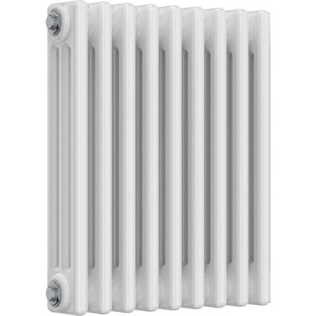 Aquarius Bathrooms Column Radiator 500mm x 425mm Aquarius Foundry Horizontal 3 Column Radiator in White