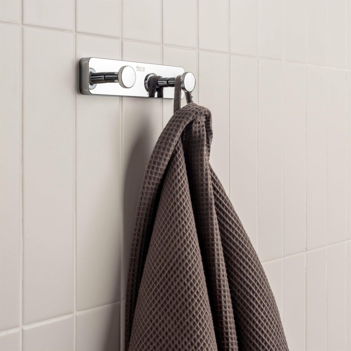 Roca Robe Hook Chrome Roca Sonata Double Robe Hook