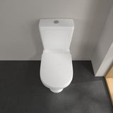 Villeroy & Boch Close Coupled Toilet Villeroy & Boch O.novo Rimless Open Back Close Coupled DirectFlush Toilet with Soft Close Seat