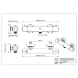 Roca Exposed Shower Valve Roca Splash-T Thermostatic Exposed Shower Mixer