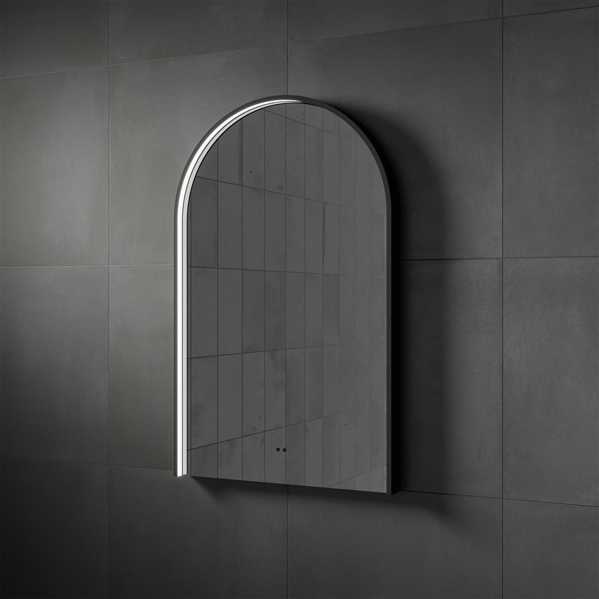 hib. Illuminated Mirror 500mm / Black hib. Nova LED Illuminated Mirror