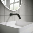 Crosswater Infrared Tap Crosswater MPRO Sensor Wall Mounted 220mm Basin Spout in Matt Black
