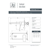 JTP Wall Mounted Basin Tap JTP HIX Single Lever Wall Mounted Basin Mixer Tap