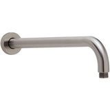 TED Fixed Shower Arm Brushed Nickel TED Universal 350mm Shower Wall Arm