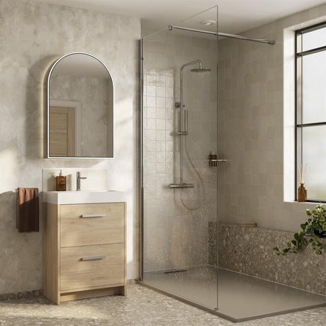 hib. Romana Arch LED Illuminated Mirror Cabinet