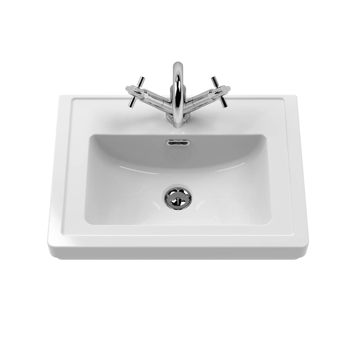 Aquarius Leighton 500mm Wall Mounted One Drawer Vanity Unit with Basin