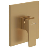 Villeroy & Boch Concealed Shower Valve Brushed Gold Villeroy & Boch Architectura Concealed 1-Outlet Single Lever Trim Set