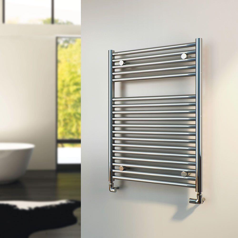 Tissino Ladder Rails Tissino Hugo2 Towel Radiator - 1212 x 600mm - Chrome - Central Heating