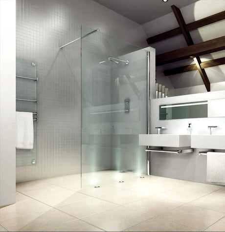 Merlyn Wetroom Panel Merlyn 8 Series Shower Wall Wetroom Panel with Bracing Bar