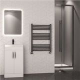 Eastbrook Wendover Straight Heated Towel Rail in Brushed Gunmetal