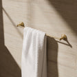 Crosswater Towel Rails and Rings Brushed Brass Crosswater Belgravia 600mm Single Towel Rail