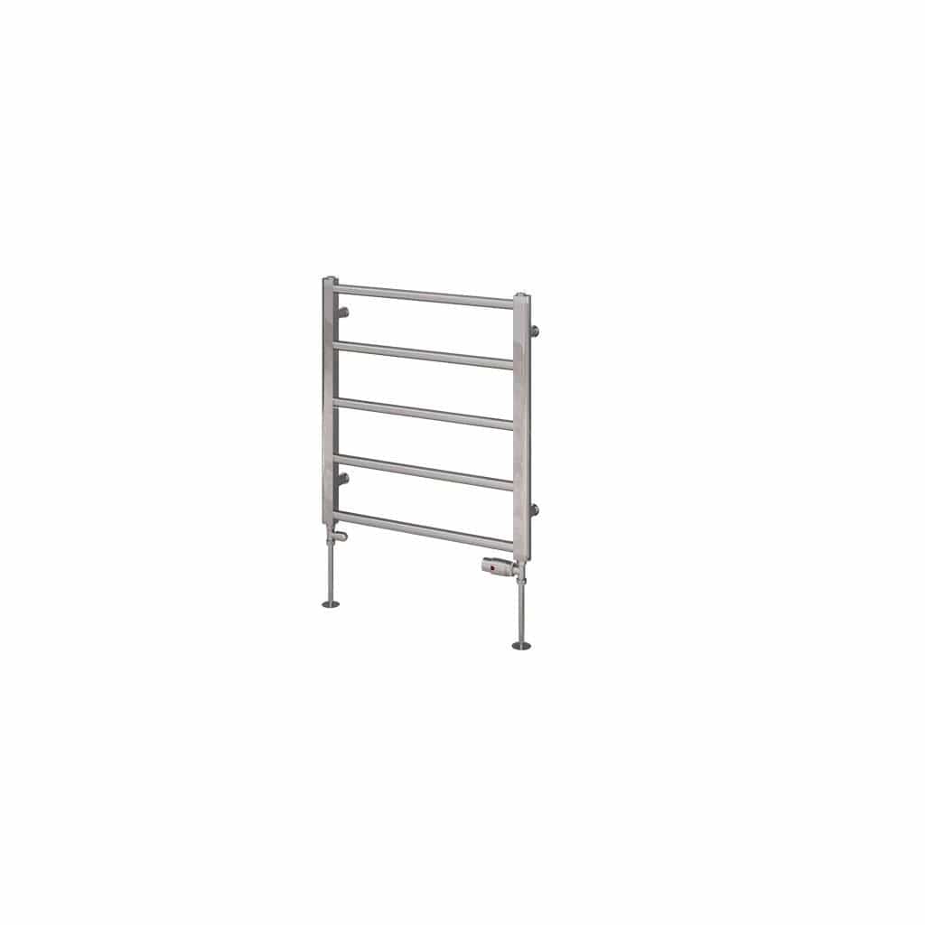 Eastbrook Ladder Rail 650 x 600 / Dual Fuel Eastbrook Tuscan Round Heated Towel Rail in Chrome