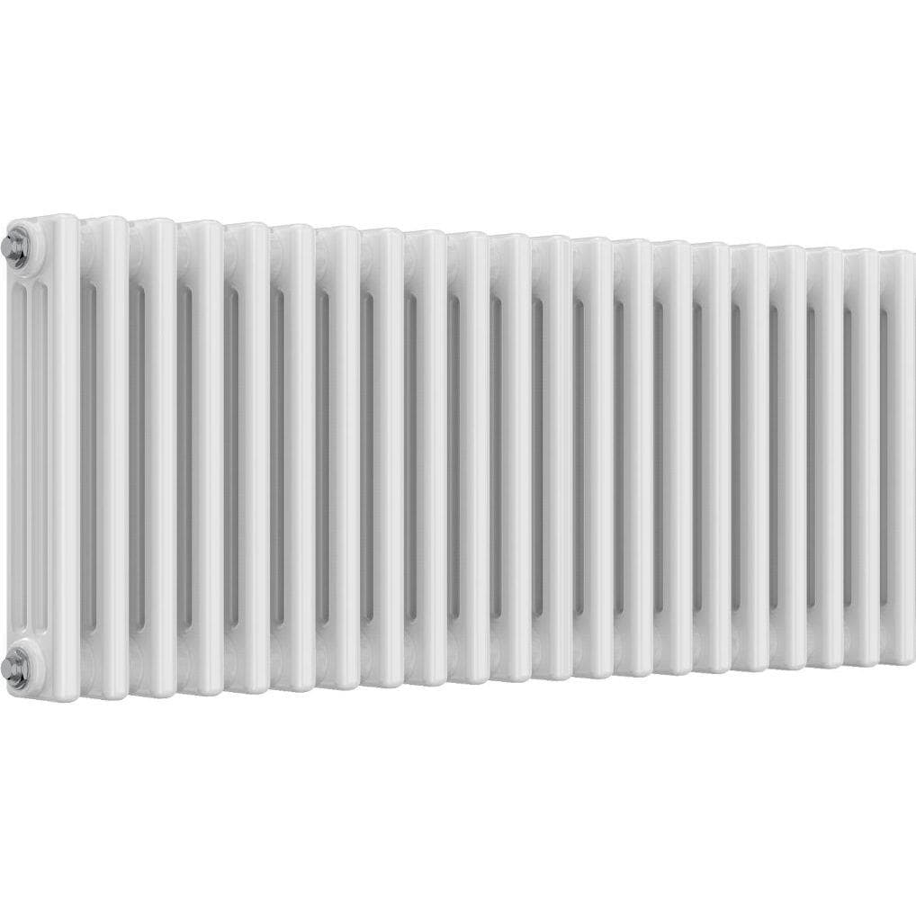 Aquarius Bathrooms Column Radiator 400mm x 965mm Aquarius Foundry Horizontal 3 Column Radiator in White