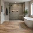 Aquarius Bathrooms Click Flooring Aquarius Messina Vinyl Wood Click Flooring in Weathered Oak | 100% Waterproof | SPC Rigid Core | Built-In Underlay