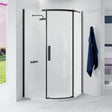 Merlyn Quadrant Shower Enclosure Matt Black / Right Handed Merlyn Ionic Essence Frameless 8mm 1 Door Offset Quadrant Shower Enclosure