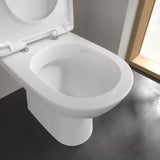 Villeroy & Boch Close Coupled Toilet Villeroy & Boch O.novo Rimless Open Back Close Coupled DirectFlush Toilet with Soft Close Seat