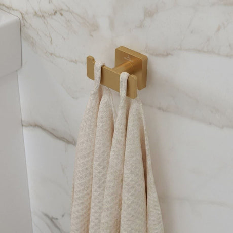 Villeroy & Boch Robe Hook Brushed Gold Villeroy & Boch Elements - Striking Double Towel Hook