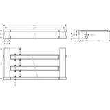 Hansgrohe Towel Rails and Rings Hansgrohe Addstoris S Towel Rack with Towel Rail