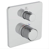 Ideal Standard Concealed Shower Valve Ideal Standard Ceratherm C25 Single Outlet Square Concealed Valve Trim-set in Chrome