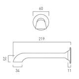Vado Bath Spout Booth & Co. Axbridge Bath Spout