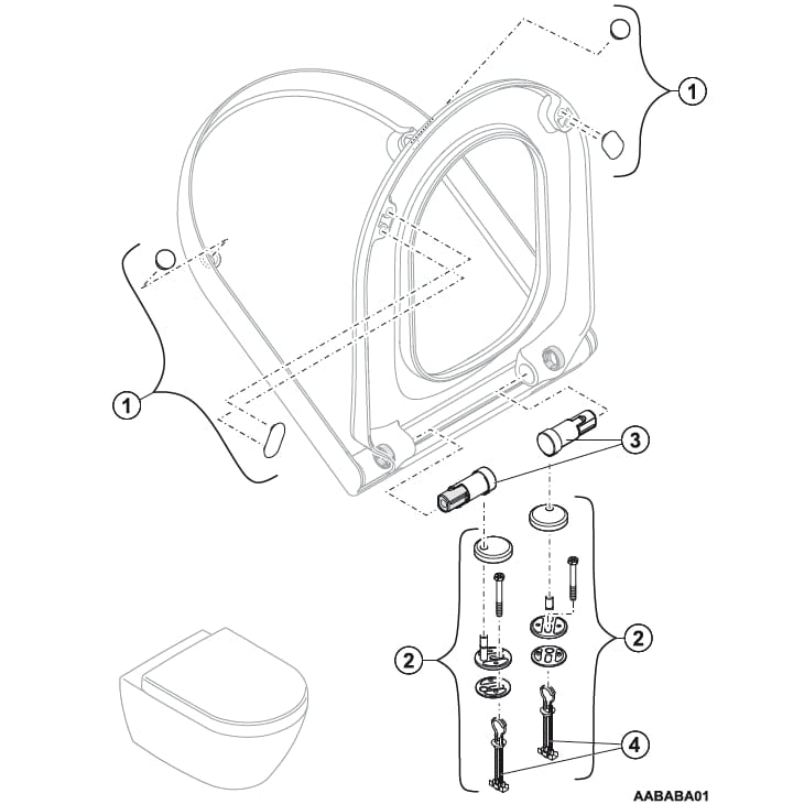Villeroy & Boch Toilet Seat Villeroy & Boch Hommage Soft Closing Toilet Seat in White Alpin