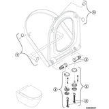 Villeroy & Boch Toilet Seat Villeroy & Boch Hommage Soft Closing Toilet Seat in White Alpin