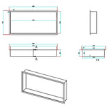Aquarius Bathrooms Shelf Aquarius Shower Niche