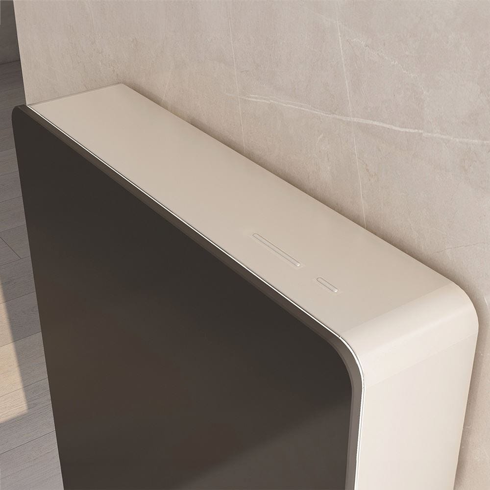 Imex Wall Hung WC Frame Imex Senso Smart Touch Free Wave Flush Wall Hung Cistern Frame with Black Glass Finish