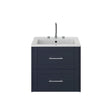 Heritage Wall Mounted Vanity Unit Midnight Blue / 3 Heritage Lynton 600mm Wall Mounted Vanity Unit with Basin