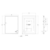 Crosswater Illuminated Mirror Crosswater MPRO LED Illuminated Rectangular Mirror