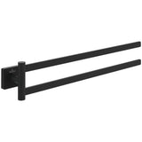 Villeroy & Boch Towel Rails and Rings Matt Black Villeroy & Boch Elements Tender Double Arm Towel Holder