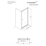 Crosswater Pivot Shower Door Crosswater Clear 6 Pivot Shower Door