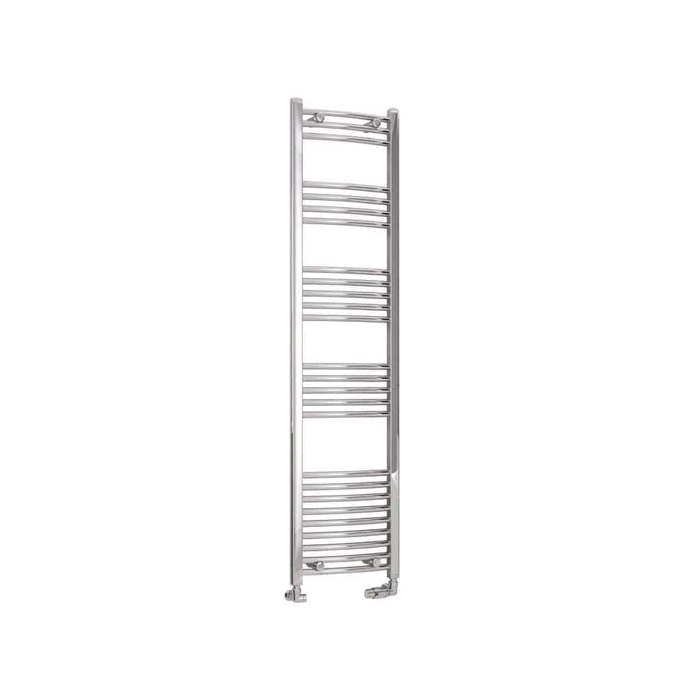 Eastbrook Wendover Curved Vertical Heated Towel Rail in Chrome