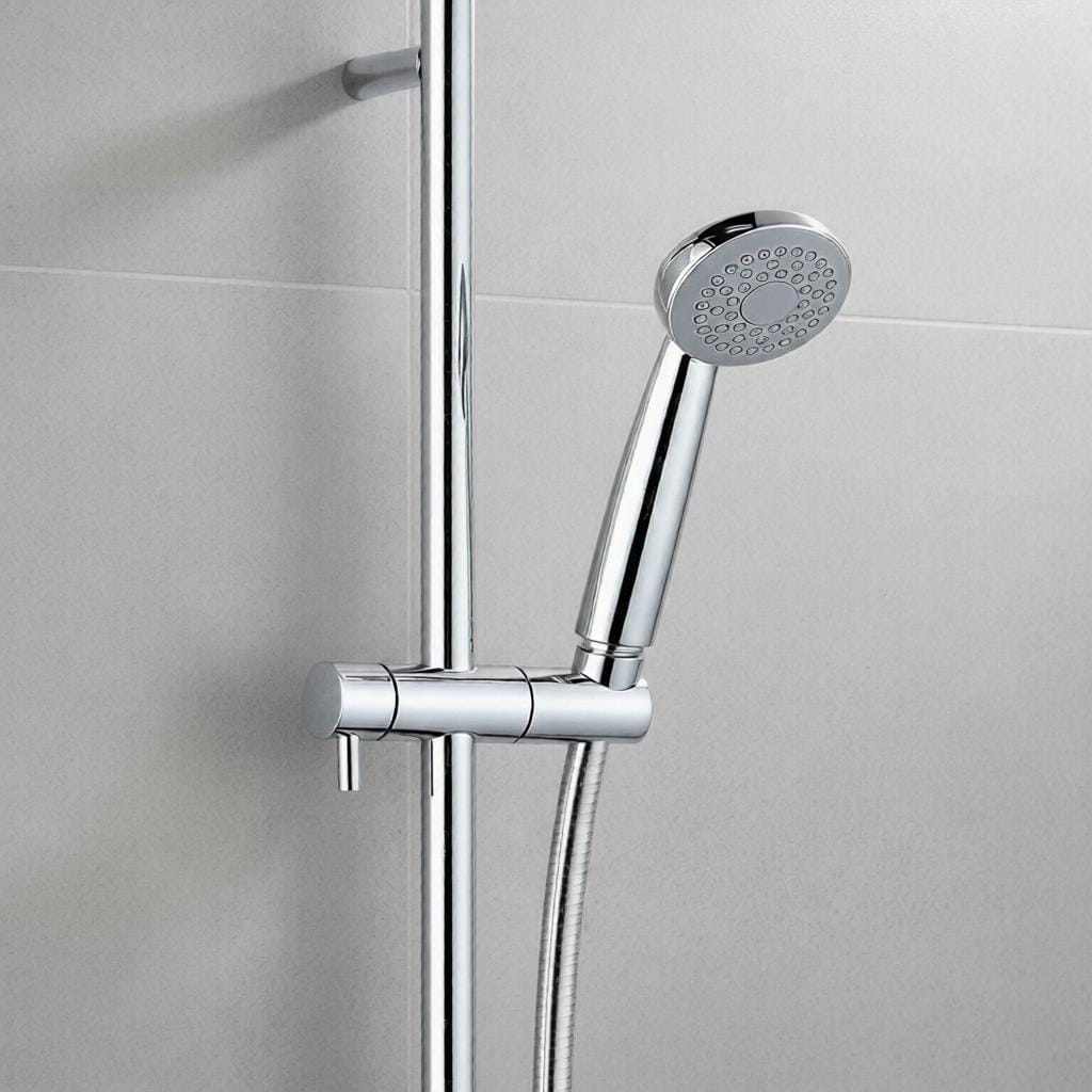 JTP Shower Riser Rail JTP Techno Riser Rail Set with Single Function Hand Shower and Hose