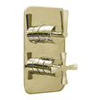 Burlington Concealed Shower Valve Gold Burlington Riviera 2 Outlet, 2 Handle Concealed Thermostatic Shower Valve