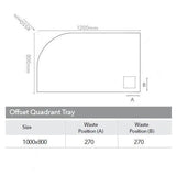 Merlyn Offset Quadrant Shower Tray Merlyn Truestone Offset Quadrant Shower Tray