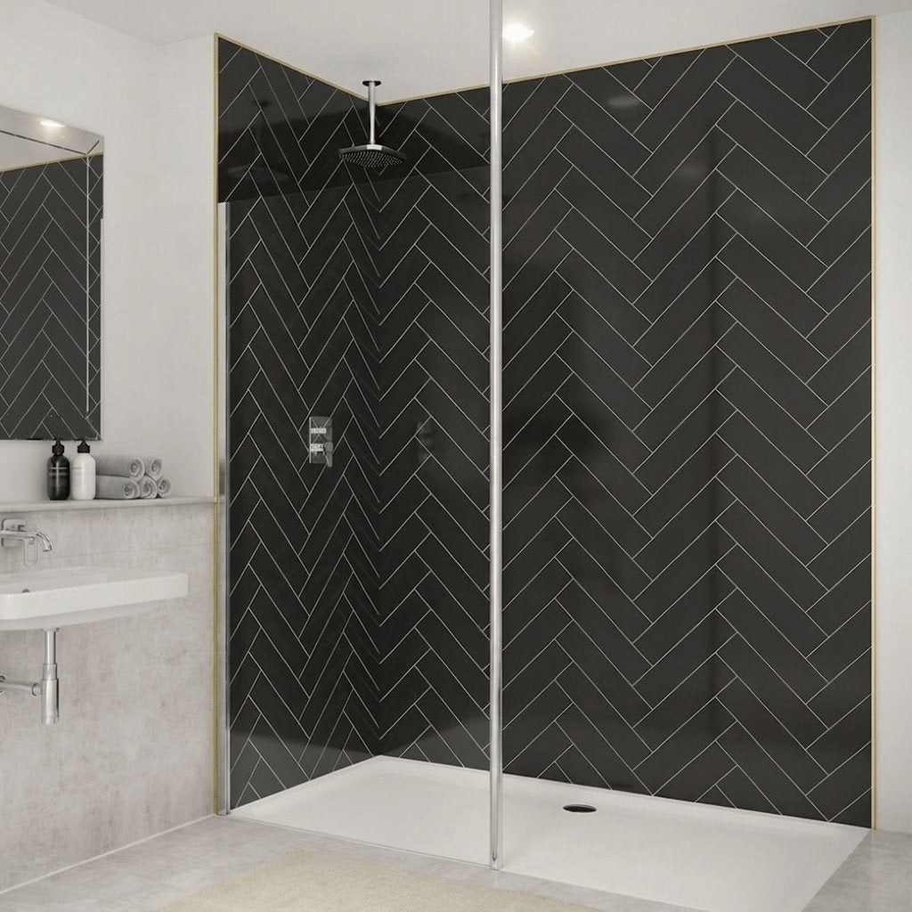 Merlyn Wetroom Accessory Chrome Merlyn Vertical Ceiling Post 3000mm for 8mm Wet Room Panels