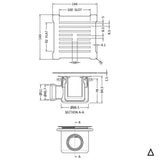 Aquarius Shower Tray Waste Aquarius Urbano 90mm Shower Waste with Square Grill for 32mm Slimline Trays
