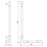 Crosswater Grab Rail/Bar Crosswater Right Angle Grab Bar