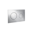 ROCA Flush Plate Chrome ROCA Duplo One PL10 Flush Plate with Round Buttons