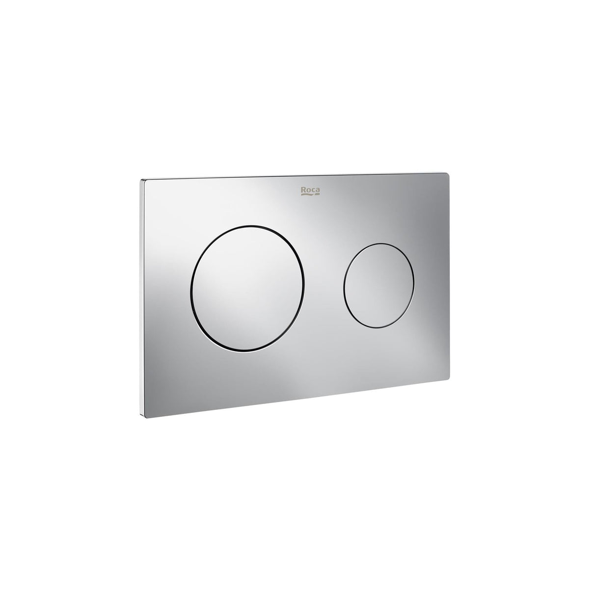 ROCA Flush Plate Chrome ROCA Duplo One PL10 Flush Plate with Round Buttons