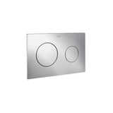 ROCA Flush Plate Chrome ROCA Duplo One PL10 Flush Plate with Round Buttons