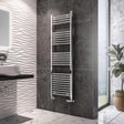 Eastbrook Ladder Rail Eastbrook Wingrave Vertical Straight Heated Towel Rail - 1600 x 500mm - Chrome