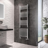 Eastbrook Ladder Rail Eastbrook Wingrave Vertical Straight Heated Towel Rail - 1600 x 500mm - Chrome