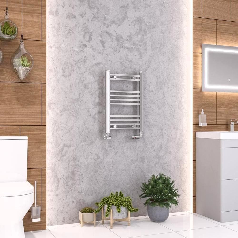 Eastbrook Ladder Rail 600 x 400mm / Electric Only Eastbrook Wendover Straight Heated Towel Rail in Chrome