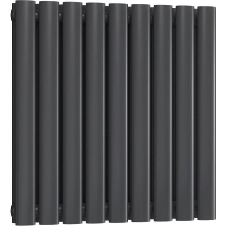Aquarius Bathrooms Column Radiator 600 x540mm / Anthracite Aquarius Athens Horizontal Double Column Radiator