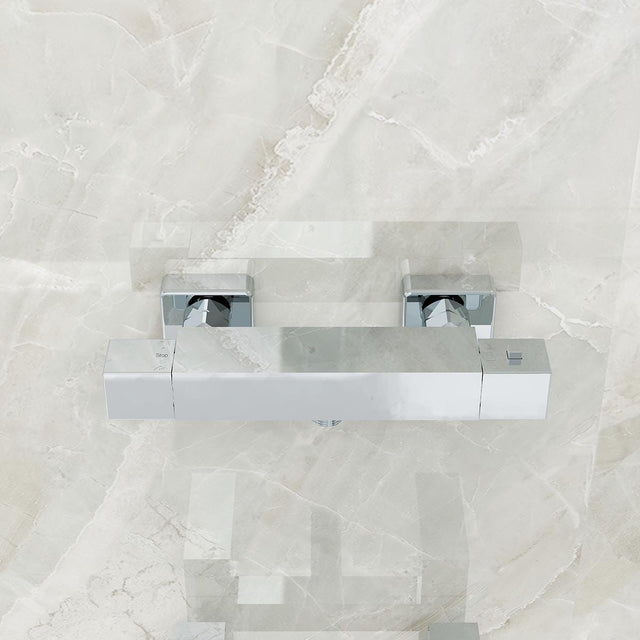 Imex Exposed Shower Valve Imex Bloque Bar Shower Valve in Chrome