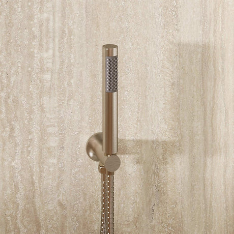 Crosswater Shower Handset Brushed Nickel Crosswater MPRO Wall Mounted Outlet with Shower Handset and Hose