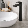 Aquarius Bathrooms Tall Basin Tap Matt Black Aquarius Arc Tall Mono Basin Mixer Tap